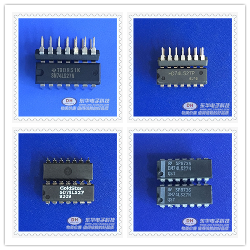 sn74ls27n hd74ls27 dip14三路3输入正或非门原装现货 ic配单配套