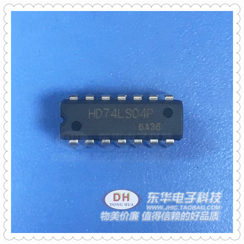 HD74LS04P DIP14原装现货六反相器六路反向器质优价廉IC配单配套
