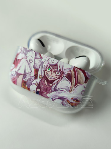azeyao工作室海贼王路飞适用苹果Airpods2pro3代无线耳机软壳保护套AirPods4透明对灯发光软耳机套Pro2五代四