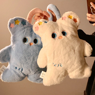 可爱小熊手提充电热水袋防爆正品 暖水袋女生敷肚子暖手宝电暖宝宝