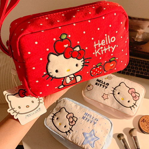 HelloKitty化妆包女便携旅行手拿