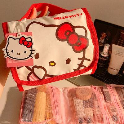 三丽鸥hellokitty折叠化妆包便携