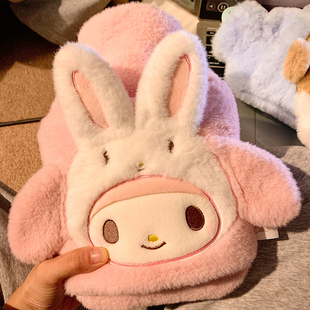 可爱三丽鸥美乐蒂注水热水袋可插手灌水暖水袋热敷专用暖手暖宝宝