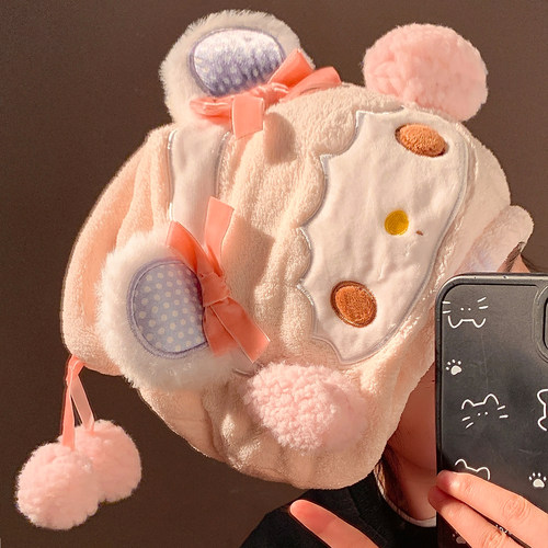 可爱少女心干发帽女超强吸水速干