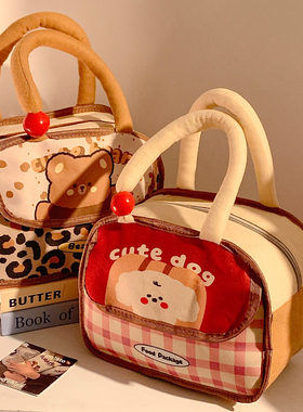 可爱手提保温铝箔便当包多口袋学生上班族午餐包收纳包饭盒袋女生