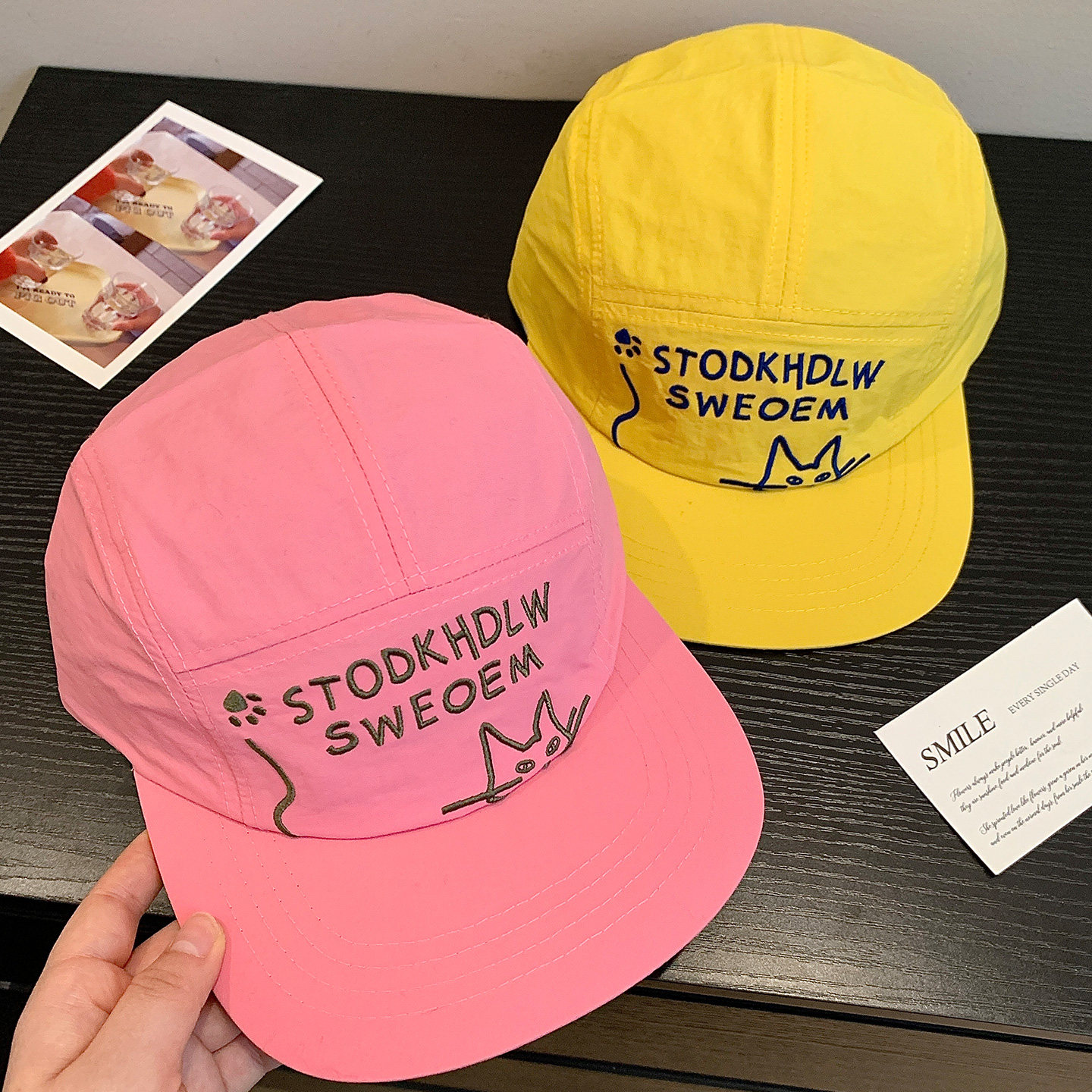 可爱刺绣平檐大头围棒球帽女显脸小宽帽檐百搭鸭舌帽子潮2026新款,服饰配件/皮带/帽子/围巾,帽子,淘宝优惠券,粉丝福利购,淘宝优惠卷