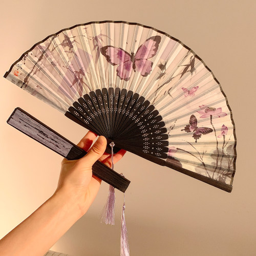 古风新中式折叠扇子女夏季便携