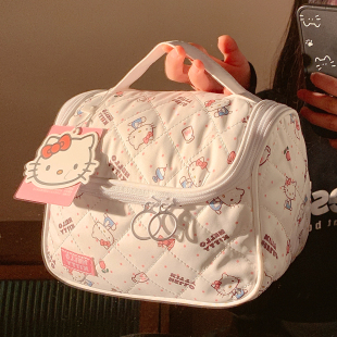 可爱helloKitty手提化妆包女便携大容量旅行洗漱包化妆品收纳包袋