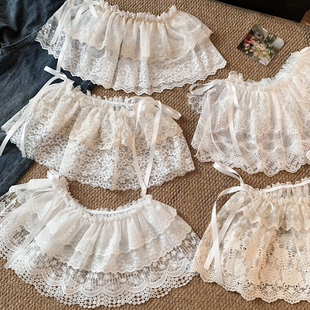 2026新款 子打底裙半身裙短裙 蕾丝遮胯屁帘女春夏叠穿高级配牛仔裤