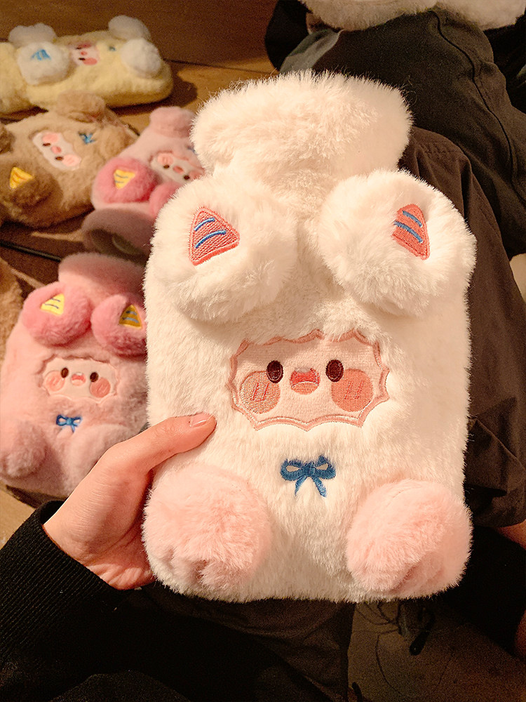 Snuggle Up: Adorable Plush Hot Water Bottle for Cozy Winter Relief - Product image 2