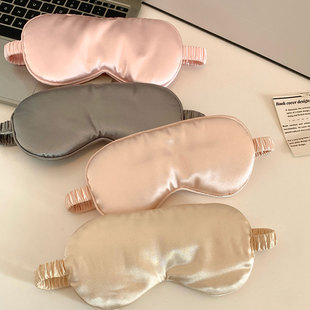 好好睡觉 缎面仿真丝遮光眼罩睡眠专用缓解疲劳护眼睡觉男女夏季