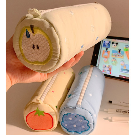 小众不撞款刺绣笔袋高颜值ins风女生2025新款可爱文具铅笔盒学生