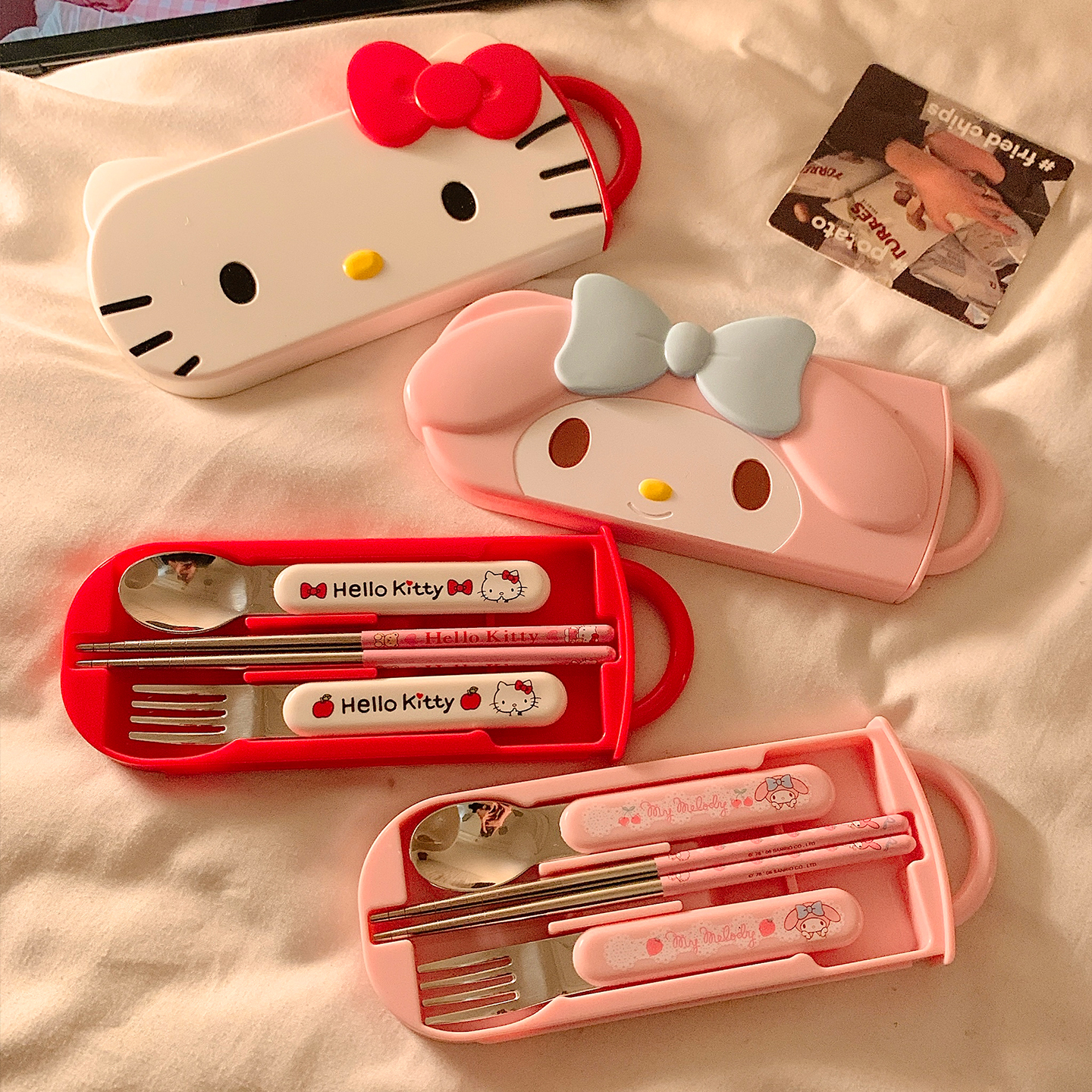 正版helloKItty筷子勺子套装