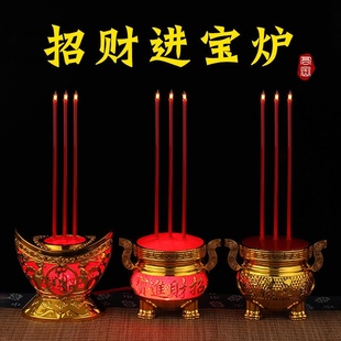 插电家用无烟供佛观音财神土地爷供奉仙家关公佛龛灶神电子香炉台
