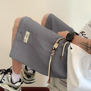 街头五分裤 夏装 百搭韩版 男潮牌宽松休闲潮流外穿中裤 微弹 休闲短裤