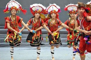 新阿美族成人儿童女舞蹈演出服饰高山族女裙装 定做送头饰 舞蹈服装