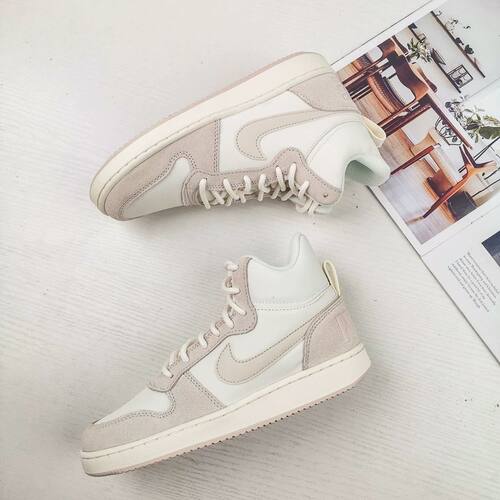 NIKE/耐克女鞋COURT BOROUGH MID高帮复古运动休闲板鞋844907-101