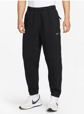 NIKE/耐克男子秋冬季加绒休闲舒适束脚宽松运动长裤DX1365-010