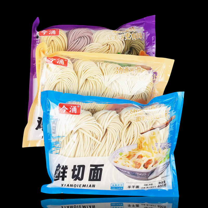 今涌半干湿面条拉面鲜切鸡蛋荞麦