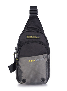 男胸包斜挎包潮牌休闲防水牛津布单肩包帆布多功能旅行运动小背包