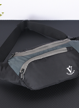 香港正品帆布腰包男手机包运动跑步包多层撞色健身轻便防水小包女