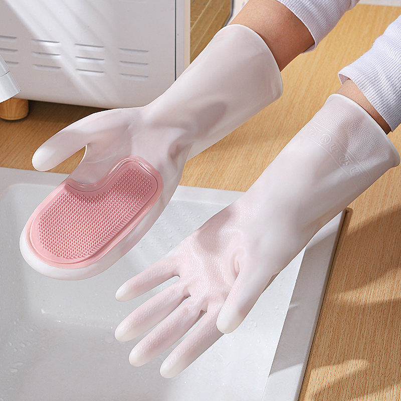 厨房洗碗专用手套女洗菜刷锅耐用清洁家务刷碗神器家用胶手套防水