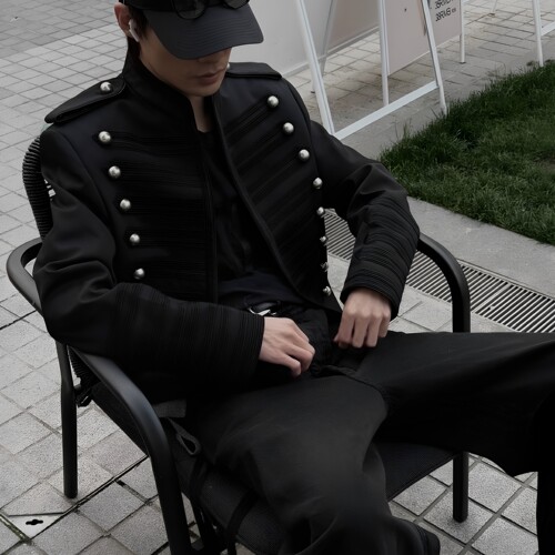 Lappy秀款暗黑拿破仑宫廷夹克