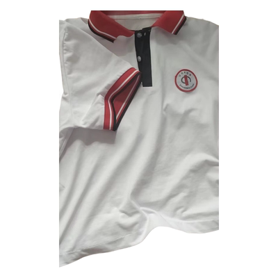 白色短袖T恤POLO衫小学校服沙河市第四中学校服同款来图定制