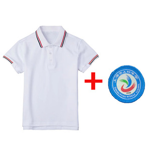 上海市中学生实验外国语学校白网眼校服闵行区上虹中学校服同款