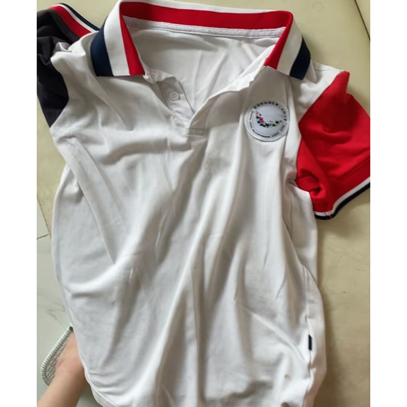 小学生白色短袖POLO衫泉州市丰泽区第二实验小学校服同款定制