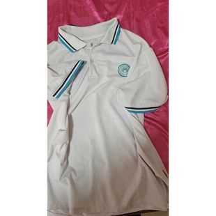 海南省海南中学三亚学校白色polo衫 来图定制 校服同款