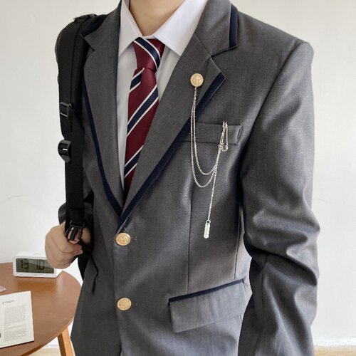 上野日系dk西装外套校供感制服