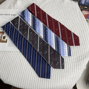 上野 dk制服可搭的手打条纹领带 青春日系校供感小物衬衫搭配