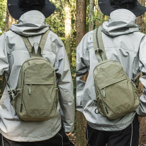 日本多功能两用胸包男女小型