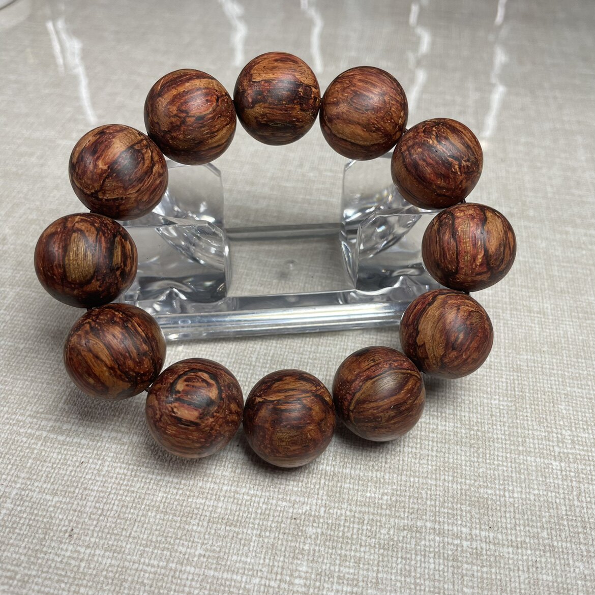 0七彩夹层油脂木质手串饰品