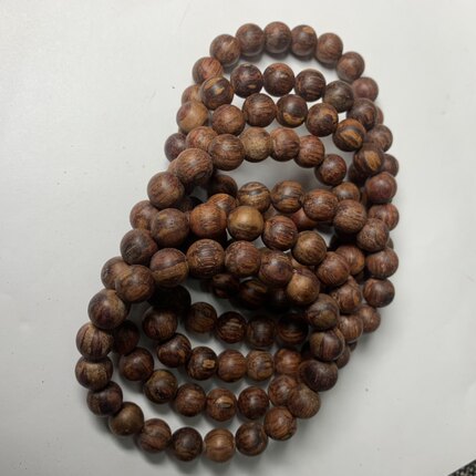 直播海南降真香原木料手串缅甸小叶降真香佛珠手链念珠包邮