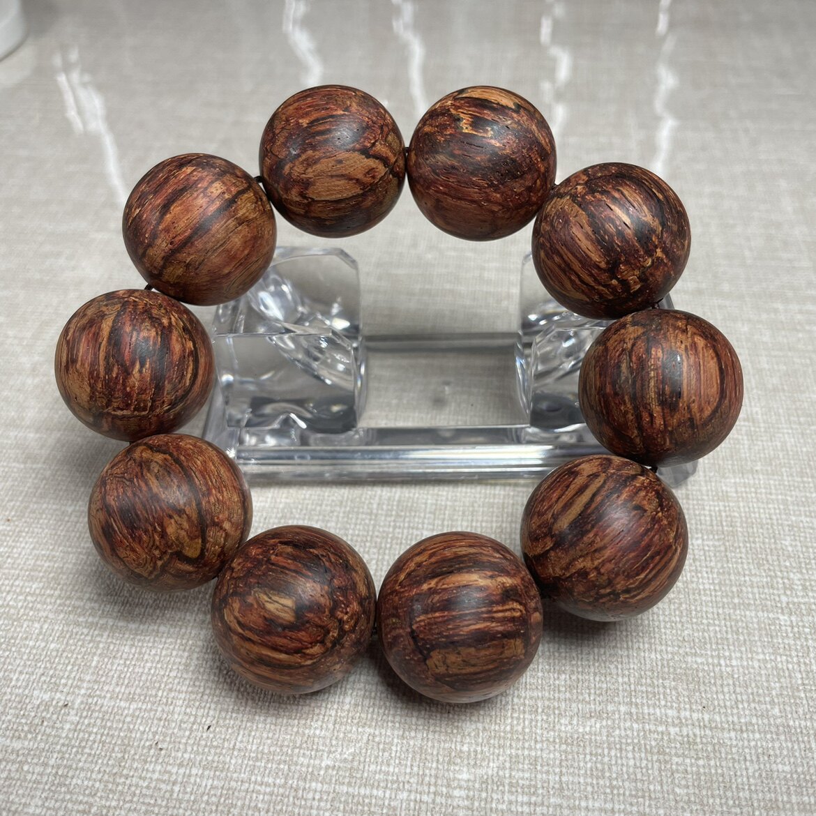 5手串七彩油夹层高品质木质饰品