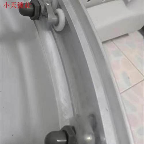 老式圆弧淋浴房浴室玻璃门移门吊滑轮小吊轮子滚轮偏心轮单轮白.