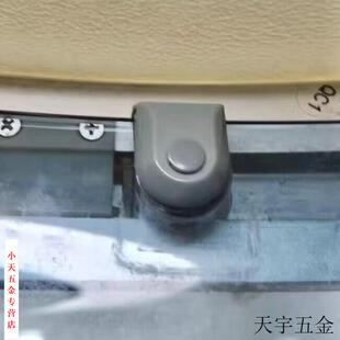 淋浴房滑轮移浴室配件门吊轮圆弧形摇摆单轮双轮弹跳上下轨道滚轮