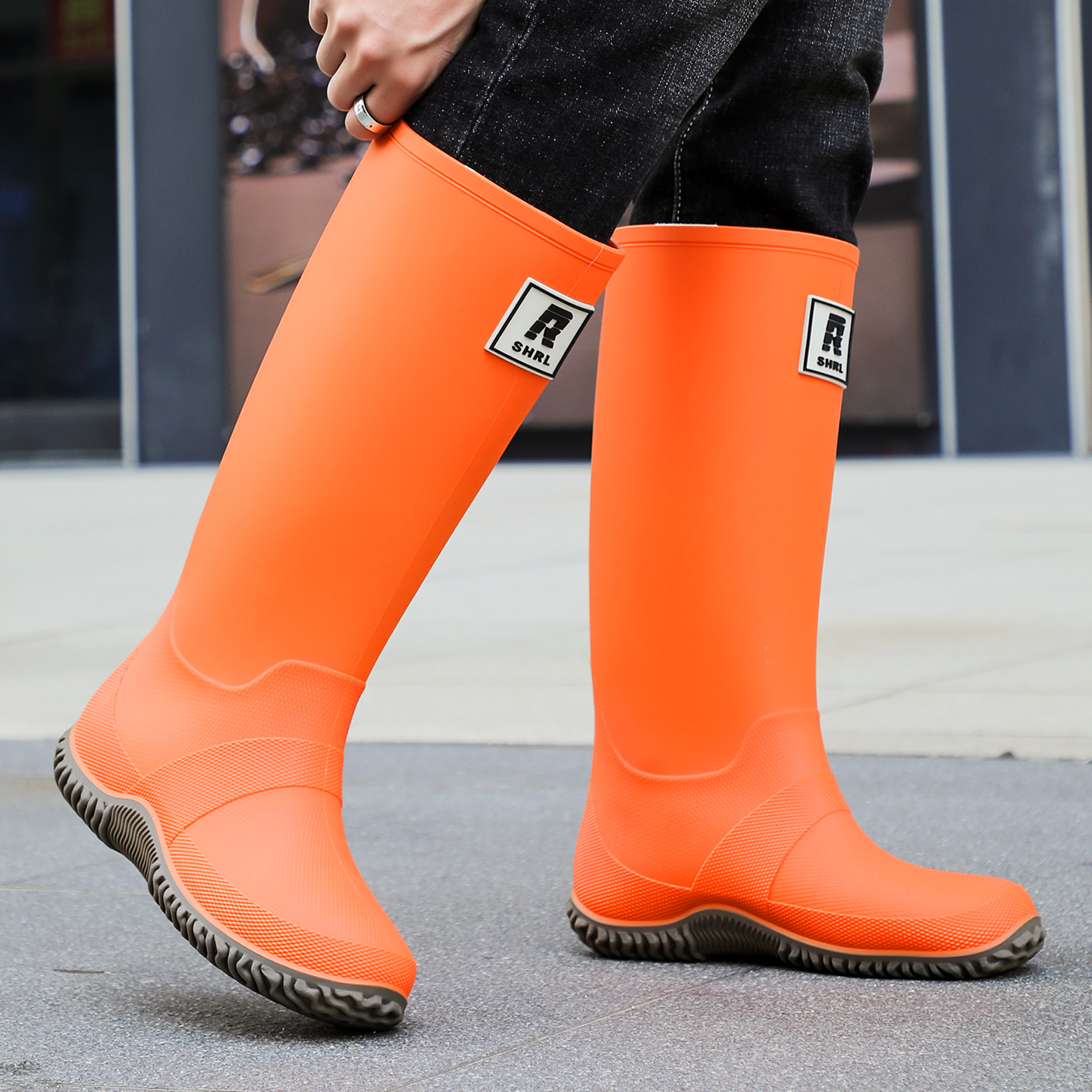 雨鞋男情侣高筒防水鞋