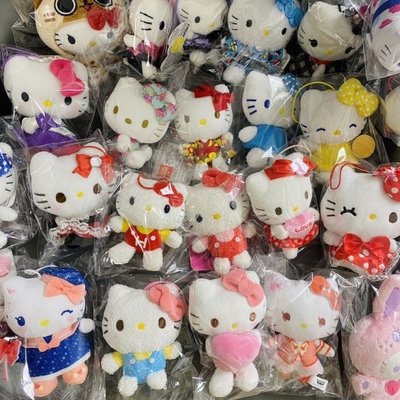 中古海淘hello Kitty挂件 女仆 和服 葡萄水果 小钥匙挂