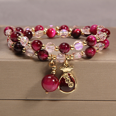 玛瑙石手链招财转运貔貅吊坠ins