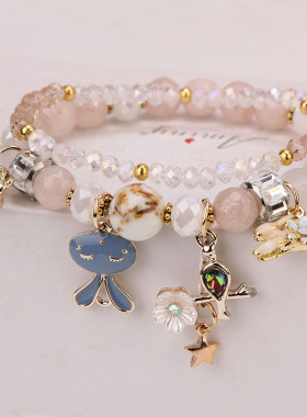 水晶手链手串女韩版潮卡通兔子