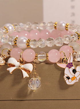 韩版可爱卡通大脸兔儿童手链手环