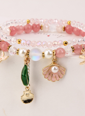 海洋风韩版学生森系贝壳水晶手链