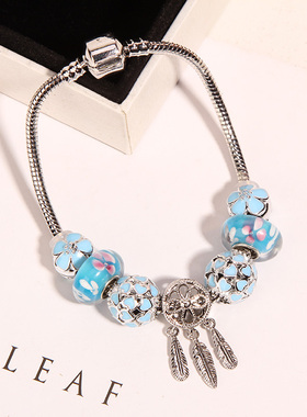 少女心潘家风格琉璃捕梦网手环