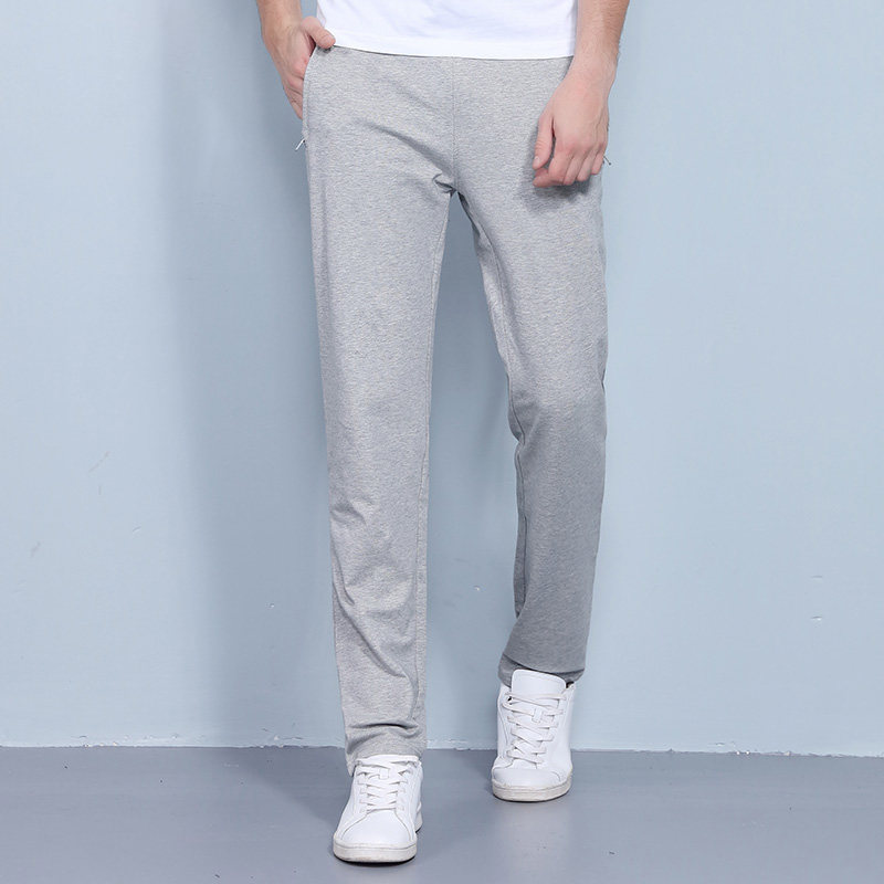 古星春夏季男士直筒针织休闲裤宽松青少年吸汗活力透气跑步运动裤