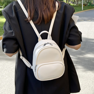 韩版百搭pu迷你小背包女2026新款春夏学院风ins休闲逛街双肩包女