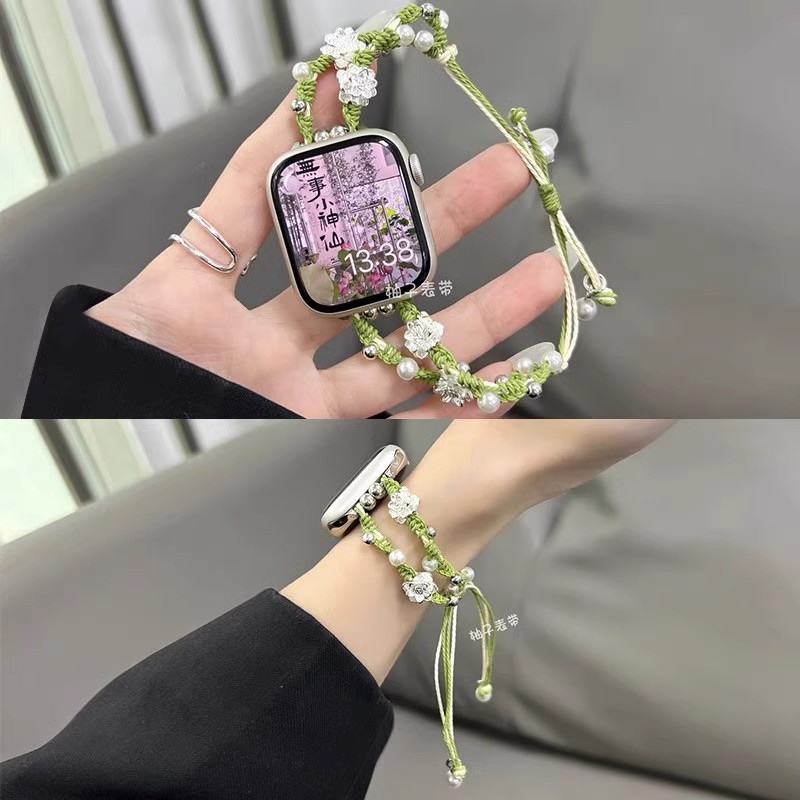 iwatch表链莲花编织透气