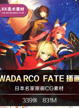 画师Wada Rco插画Fate/EXTRA动漫人物CG原画美术临摹参考资料素材
